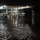 A flooded gas station is viewed in the Gowanus section of Brooklyn as Hurricane Sandy affects the area on October 29, 2012 in New York.